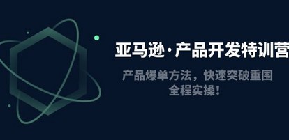 亚马逊·产品开发特训营：产品爆单方法，快速突破重围，全程实操！