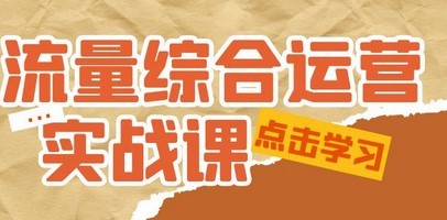 流量综合·运营实战课：短视频、本地生活、个人IP知识付费、直播带货运营