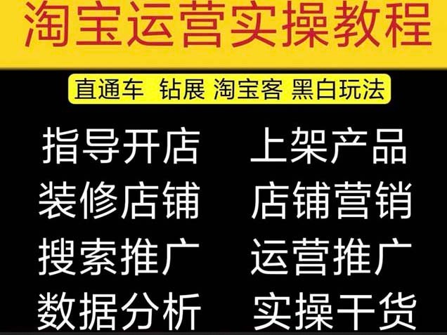 2023淘宝开店教程0基础到高级全套视频网店电商运营培训教学课程（2月更新）
