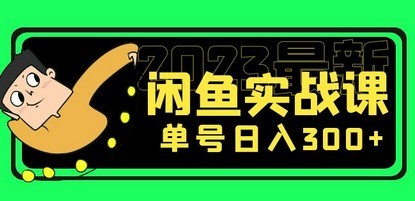 花599买的闲鱼项目：2023最新闲鱼实战课，单号日入300+（7节课）