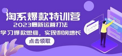 2023淘系爆款特训营，2023最新运营打法，学习爆款思维，实现利润增长