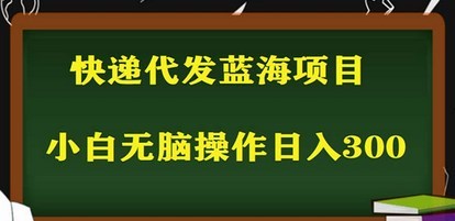 2023最新蓝海快递代发项目，小白零成本照抄也能日入300+