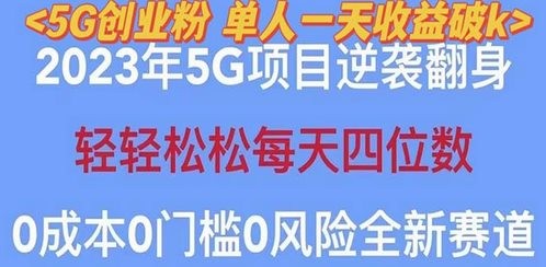 2023自动裂变5g创业粉项目，单天引流100+秒返号卡渠道+引流方法+变现话术_